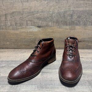 Cole Haan Liam Brown Leather Chukka Boots Men's Size 9.5